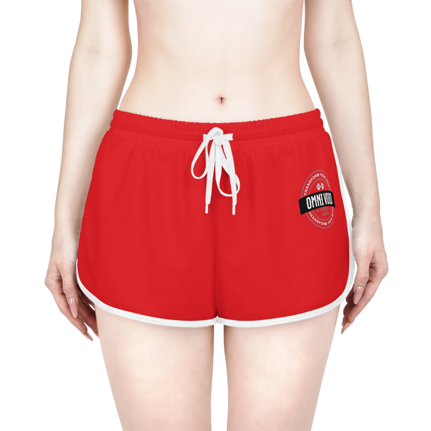 OMNIVOID Women’s Relaxed Red Athletic Shorts