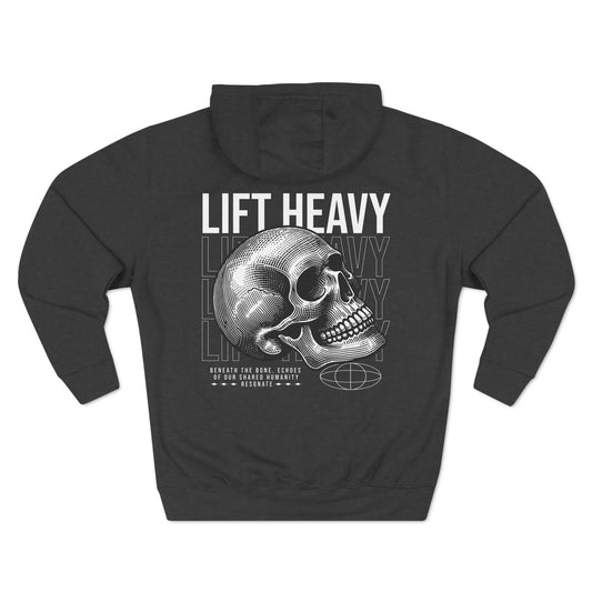 OMNIVOID Lift Heavy Skull Hoodie