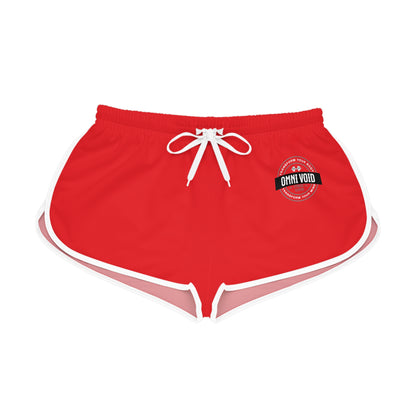 OMNIVOID Women’s Relaxed Red Athletic Shorts