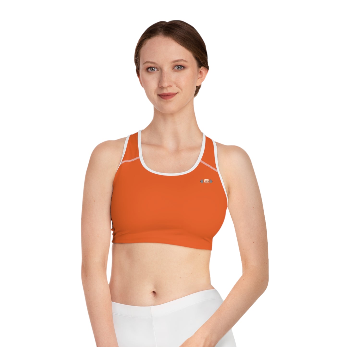 OMNIVOID Comfort Fit Orange Sports Bra